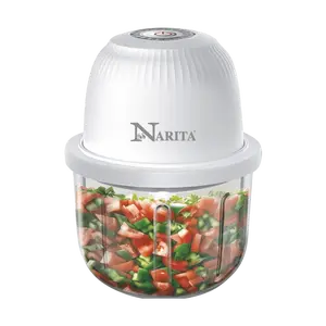 NARITA Mini Food Chopper & Garlic Mincer - Electric Meat Grinder, 350ml Compact Kitchen Blender for Home Use, Model NMC-235
