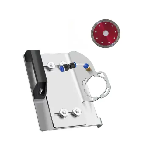 Heavy-Duty Metal Angle Grinder Bracket Set - Adjustable Slots, 100-Type & 175mm Compatibility, Home Tool for 45° Ceramic Tile Chamfer Cuts