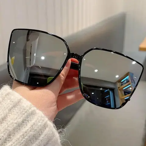 Unisex Simple Style Square Frame Sunglasses, Minimalist Sunglasses, Lightweight Durable Sunglasses, Trendy Casual Sunglasses for Everyday Use, Fashionable Frames Sunglasses, Fashion Accessories for Outdoor Activities