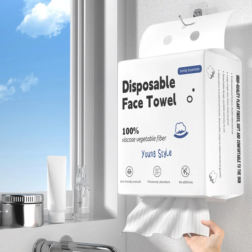 150 disposable face towels, hanging cleaning towels, disposable facial towels, deep cleansing of the skin, multi-purpose wet dry dual-use towels, suitable for facial care, Facial Wash Cloth, Facial Disposable Cloths, Facial Care Tools, At Home Facial