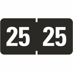 Smead  ETYJ Series Color Coded Label YR-25 Label Roll