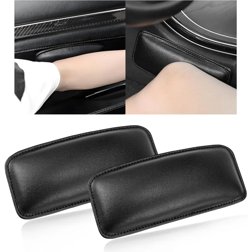 Car Center Console Knee Leg Elbow Cushion Pad, Soft Leather Auto ...