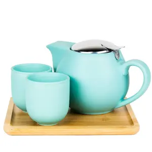 Matte Ceramic Tea Set (multiple colors)