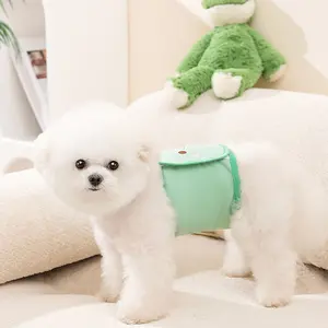 Cartoon Dog Anti-Urination Pants for Male Dogs, Courteous Training Pants with Adjustable Waistband, Washable And Reusable Diaper Pants for Potty Training, Compatible with Pads