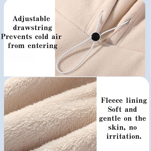 Fleece Double Layer Integrated Hat Winter Men Women Balaclava Ski Face Mask Hood Warm Plush Lined Head Ear Neck Coverage Adjustable Drawstring Extended Shoulder Coverage Weather Outdoor Activities Fleece Double Layer Integrated Hat Winter Men Women Balaclava Ski Face Mask Hood Warm Plush Lined Head Ear Neck Coverage Adjustable Drawstring Extended Shoulder Coverage Weather Outdoor Activities