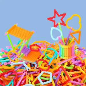 360pcs/720pcs Intelligent STEM Building Block Set, Colorful Interlocking Toy, Plastic Geometric Shapes, Perfect Birthday Gift, Holiday Present