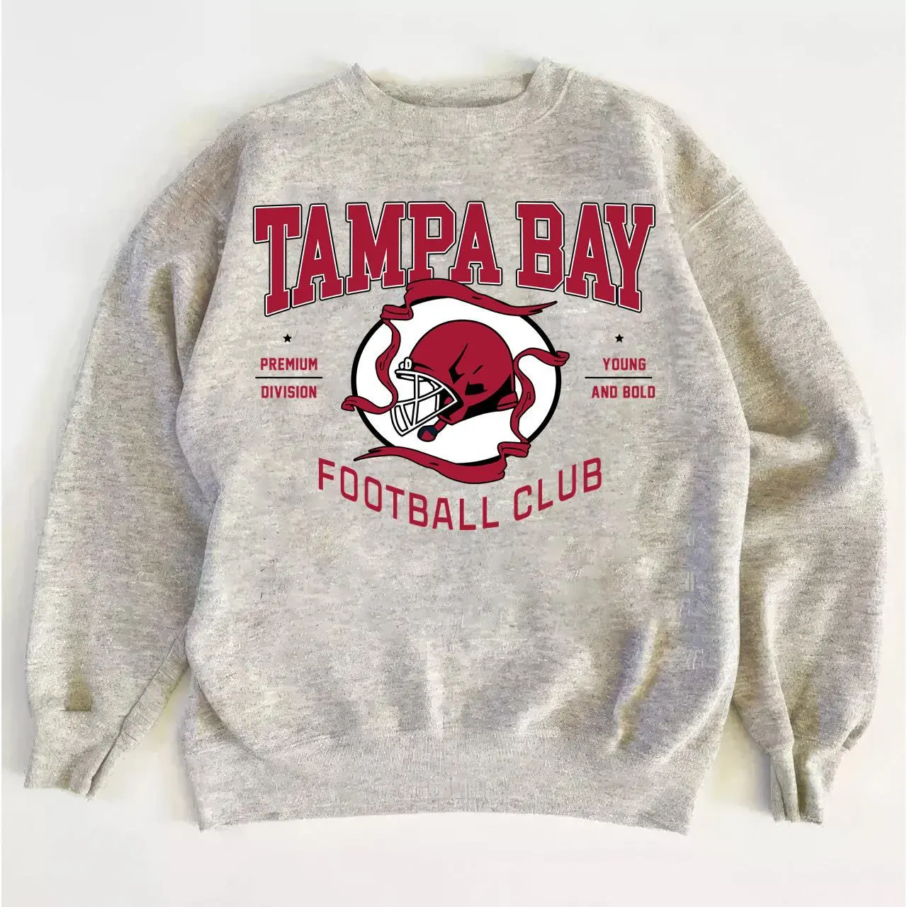 Tampa Bay Football Sweatshirt, Retro Sports Style Women's Streetwear Crewneck