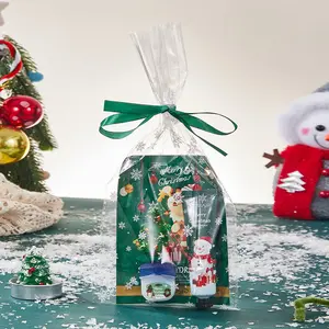 Christmas Lip Mask & Hand Cream Gift Box & Facial mask - Long-Lasting Moisturizing Formula -  Avocado, Plumping Lip Effect, Suitable for Dry Lips and Hands, Buildable, for All Beige Types, Travel-Friendly.