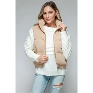 Snobbish Fine Fur Lining Quilted Vest puffer vest coat outerwear