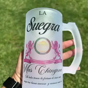 LA SUEGRA MÁS CHINGONA 16oz Beautiful Frosted Mug 16oz Washable Reusable Drinkware
