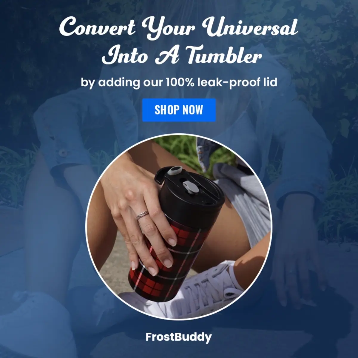 Universal Buddy Drinking Lid with Straw