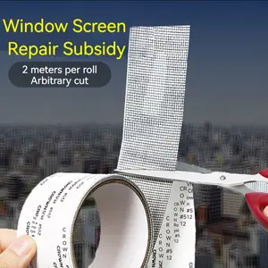 Window Screen Repair Tape,   Window Screen Repair subsidy – Strong Adhesive Fiberglass Mesh for Fixing Screen Doors & Windows | Waterproof, Tear-Resistant Patch for Holes & Insect Prevention (5cm x 200cm, Gray), home tools, adhesive tape