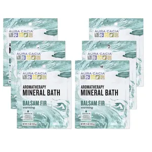 Aura Cacia Balsam Fir Mineral Bath 2.5 oz. (6 Pack)