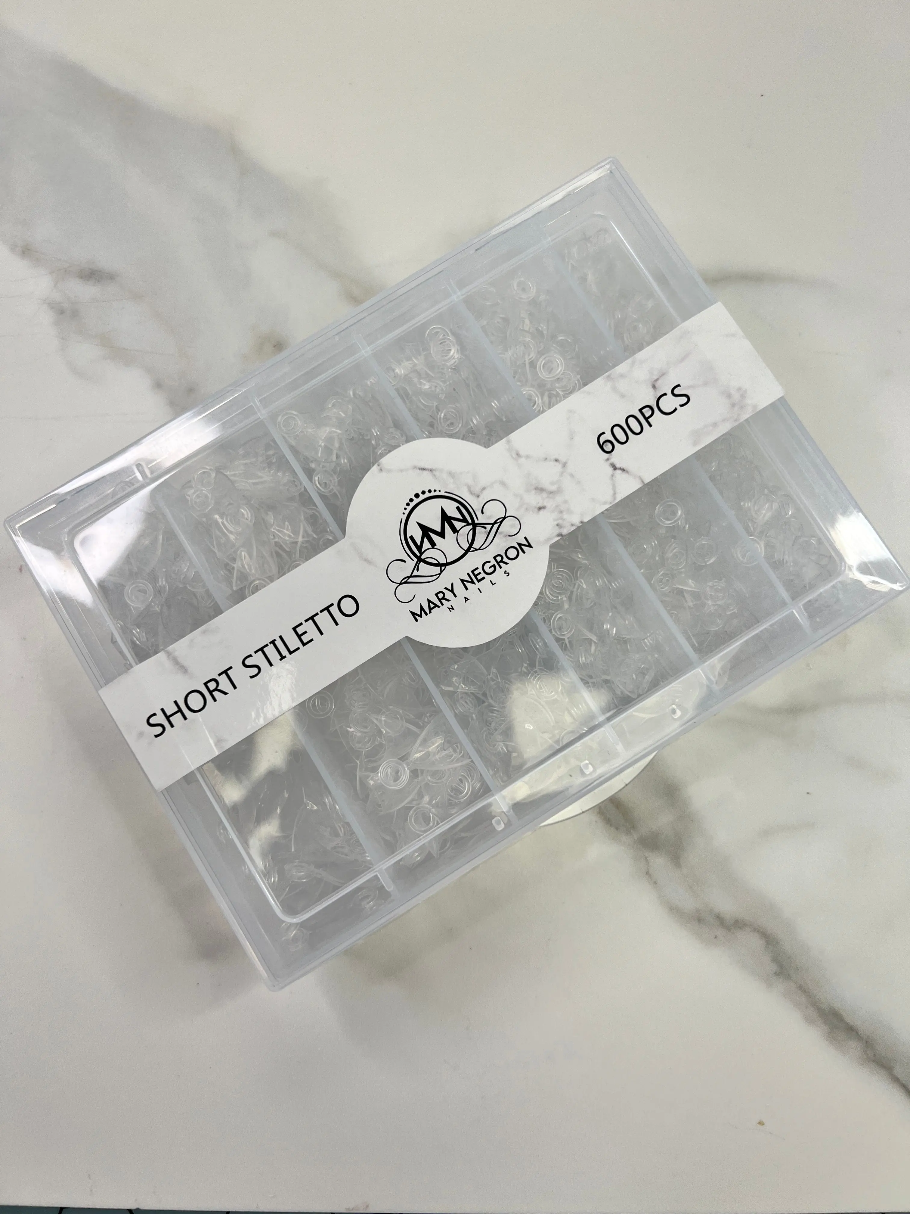 MNN® SHORT Stiletto Tips - 600PCs.
