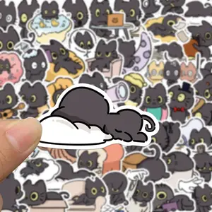 Cute Cat Pattern Sticker Sheets, 50/1000pcs Waterproof Self Adhesive Decor Paper, Decor Sticker for Gift Greeting Card Water Bottle Laptop Phone, Ornaments