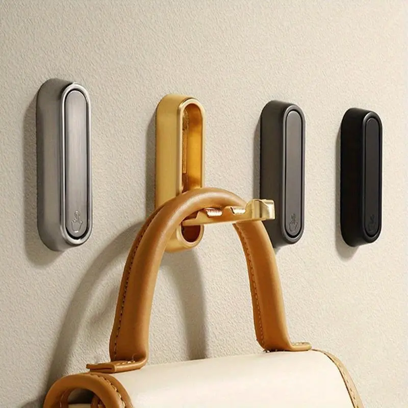 1pc Wall-Mounted Foldable Hanging Hook Household Bathroom Hooks for Towels and Kitchen Supplies Storage Foldable Multi-Function Towel Coat Key Keychain Hooks Household Organizer Bathroom Organizing Accessories
