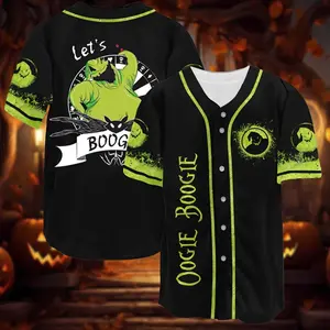 Nightmare Before Baseball Jersey Monster Baseball Jersey Halloween Jersey Shirt Horror Character Baseball Shirt Gifts,Halloween Party Outfit BX6DR