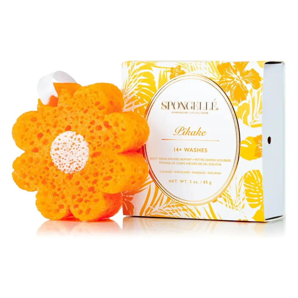 Spongellé Hawaiian Pikake Botanical Body Wash Sponge, Orange 14+ Uses