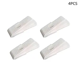 4 Pack Door Stoppers, TPR Non-Slip Door Wedge, Heavy Duty Safety Door Holders, Reusable Anti-Collision Door Stops for Home Office Floor Use