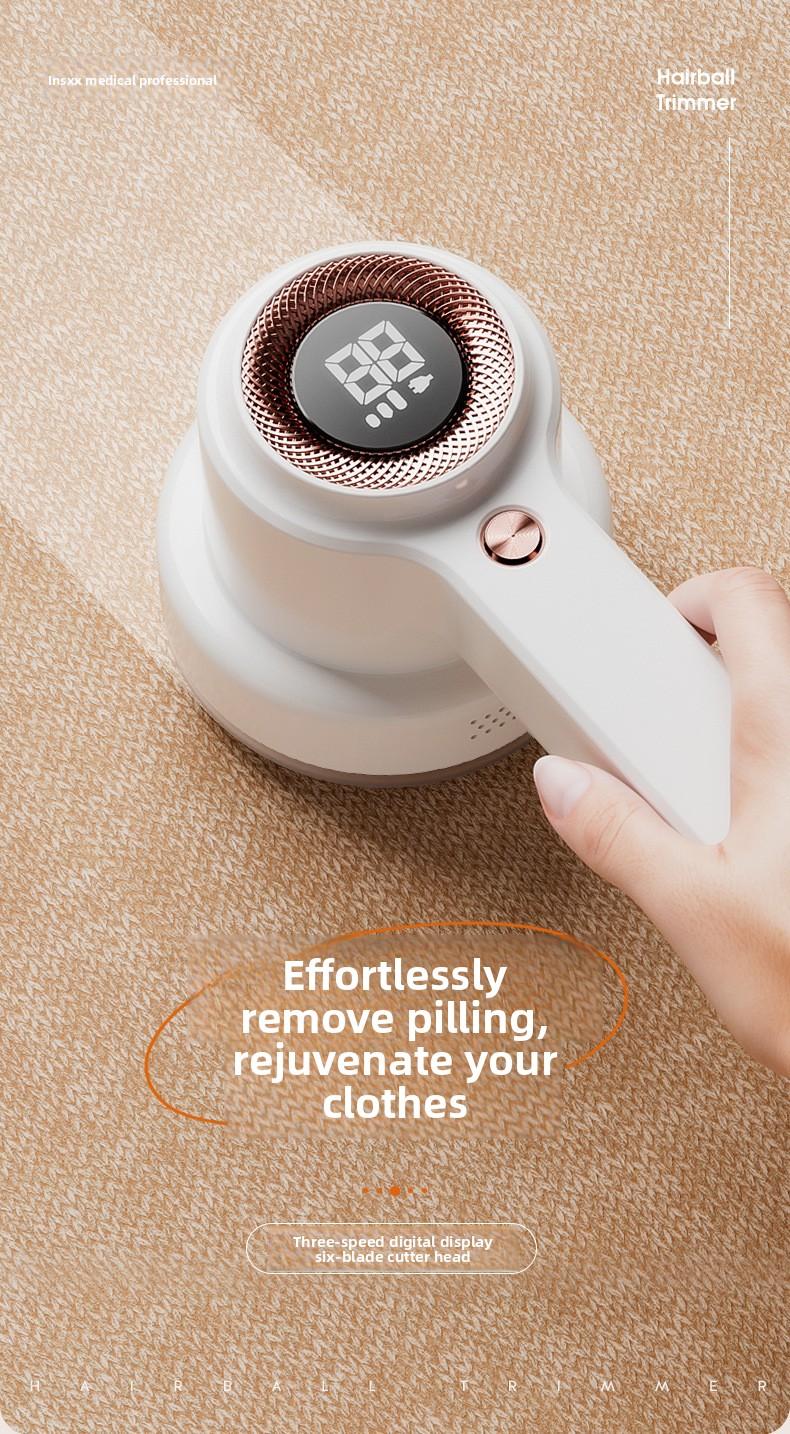 Electric Lint Remover Fabric Shaver, Portable Clothes Pill Fuzz Trimmer, Sweater Defuzzer for Clothing, Furniture and Fabric Care