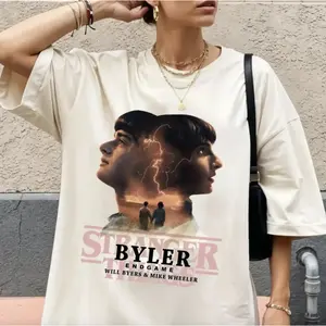Byler Endgame Inspired T-Shirt Sweatshirt Hoodie, Will & Mike Graphic Top, Stranger Th.in.gs Style Retro Tee, Cute Funny Lover Streetwear for Fans