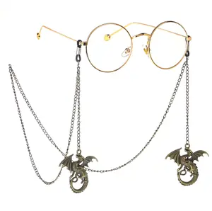 Flying Dragon Pendant Glasses Chain/Bronze/Silver/Sunglasses Glasses Chain/Glasses Chain/Personalized Glasses Necklace