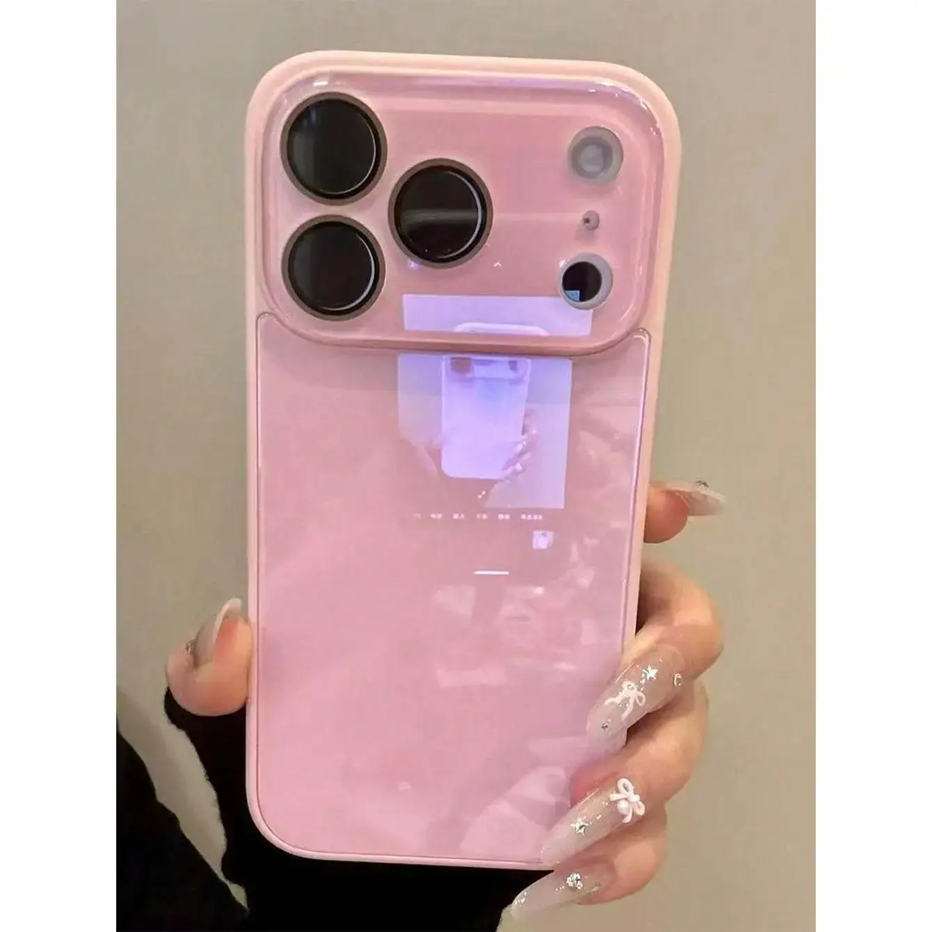 Luxury Solid Color Glossy Glass Phone Case, Protective, Anti-Drop Frame, Shockproof, Lens Protection, Hard Back Cover, for iPhone 17/17 Pro/17 Pro Max/16/15/14/13/12/11