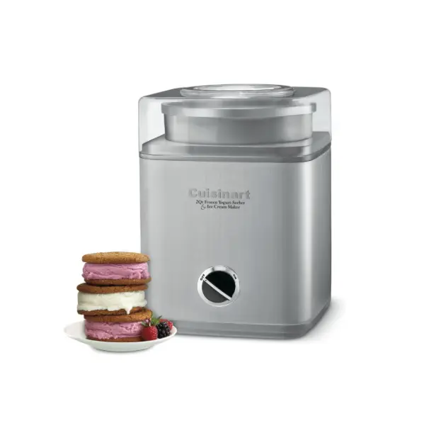 Cuisinart Pure Indulgence 2 Quart Frozen Yogurt-Sorbet & Ice Cream Maker, Ice cream machine & frozen yogurt, Ice cream maker safe for the whole family