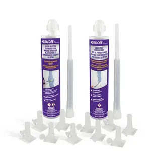 PRO Concrete Repair Crack Injection Kit (5’)| Injectable Filler: Repair Cracked Foundations,, Basements, Cement Structures| Waterproof Wet Or Dry Cracks| Expands 15x Its Volume