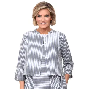 Dakota Womens Jacket Top in Marina White