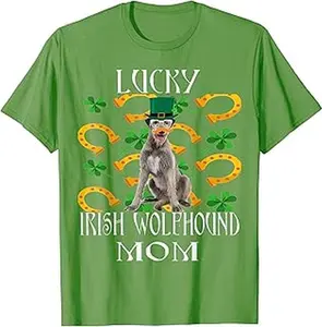 Irish Wolfhound Patricks Day TShirt For Dog Mom 45712 4815