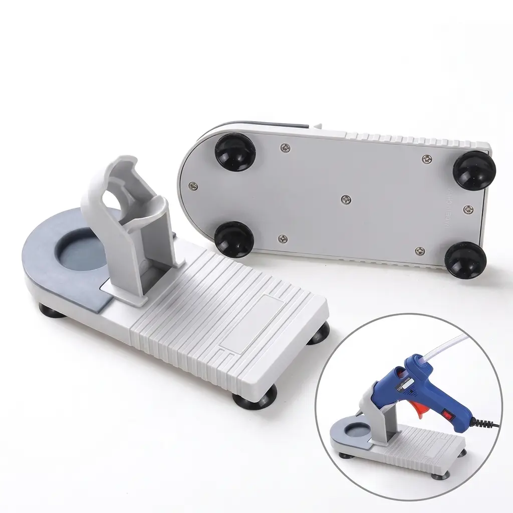 Hot Glue Gun Holder Stand Anti Slip Base Tray For Hot Melt Glue Gun DIY Craft Repair Tool Glue Stick Storage Organizer Bracket