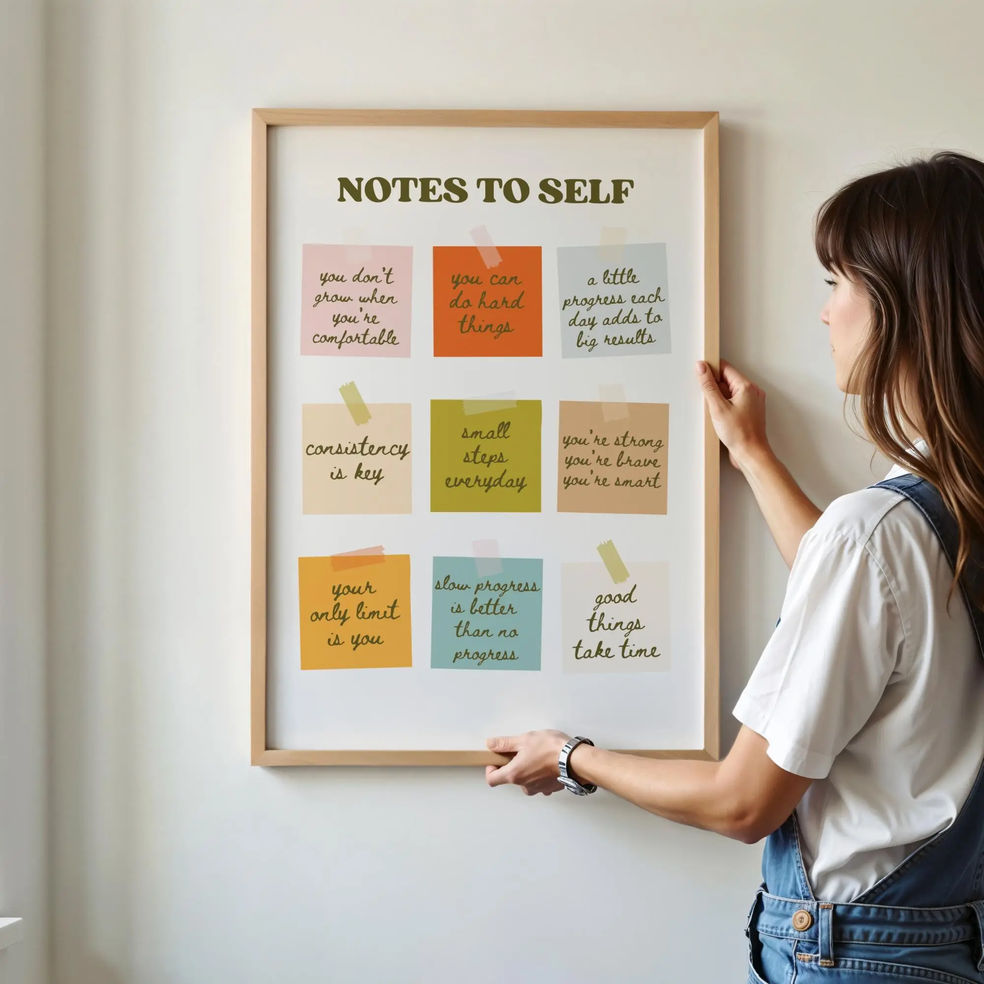 Inspirational Quotes Print, Motivational Artwork, Mental Health Poster, Home Wall Decor, Office Decor, Living Room Bedroom Study Decoration
