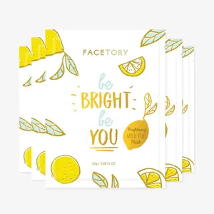 FaceTory Be Bright Be You Korean Gold Foil Sheet Mask – Brightening | Hyperpigmentation Care