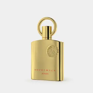 Afnan Supremacy Gold Eau de Parfum 3.4 oz for Men - Oriental Warm Musky & Green Notes Perfume with Ylang Ylang Vetiver & Jasmine