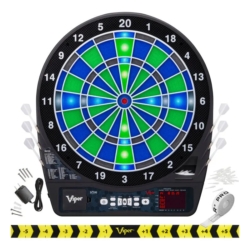 Viper Ion Illuminated Electronic Dartboard, 15.5" Regulation Target Viper Ion Illuminated Electronic Dartboard, 15.5" Regulation Target