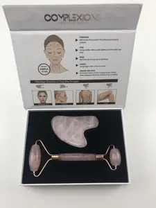 Rose Quartz Facial Roller & Guasha Stone Kit Facial Beauty Devices for Personal Care and Comfort