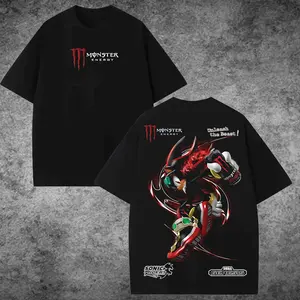 [ superhero tee ] Retro Shadow the Hedgehog x Monster Energy AssaultShirt Washed Vintage, Dark Streetwear Graphic Tee, Energy Drink Hoodie Unisex, Designed for Motor Fans, Sportbike Culture, Speed Lovers & Urban Motorbike Style