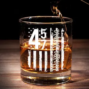 The Loudest Whisper Of Truth Whiskey Glass - US Pride - 11oz Whiskey Glass - Patriotic Gifts