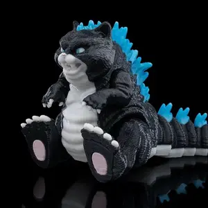 Articulated Catzilla Figurine Godzilla Inspired