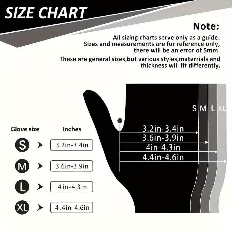 100pcs Black Disposable Pure Nitrile Gloves - Heavy Duty, Durable & Waterproof, Premium Quality for Kitchen, Tattoo Artists, Household Cleaning, Car Care - Disposable Protective Gloves, Cleaning Gloves | Textured | Durable, Nitrile Disposable Gloves