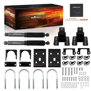 2 Front 4 Rear Lowering Kit compatible for Chevrolet Silverado 1500 2WD 2007-2015