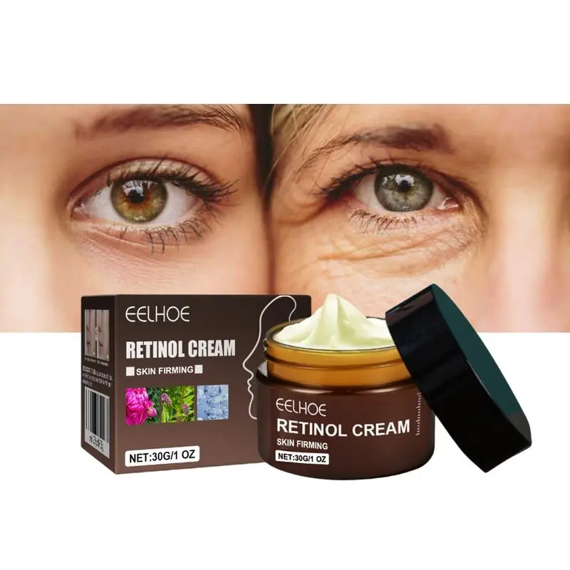 EELHOE Anti-Aging Retinol Cream - Firming & Tightening Hydrating Lotion for Sensitive, Dry Skin with Moisture Lock & Radiant Brightening Effect