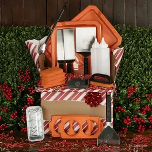 25-Piece Griddle Accessory Set - Heavy-Duty Stainless Steel Tools with Heat-Resistant Silicone Handles, Egg Rings, Scrapers & Basting Covers