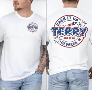 Back It Up Terry TShirt, Funny 4th of July Meme Tee, Put It in Reverse Graphic Shirt, Viral Independence Day Fireworks Outfit for Men Women, Full Sizes