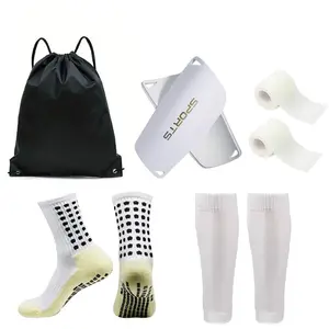 Youth & Adult Soccer Shin Guard Kit with Socks,5-in-1 Soccer Shin Guards Kit