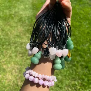 New Crystal Necklaces- Rose Quartz/Clear Quartz-Black Obsidian/Tiger Eye-Green Aventurine