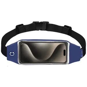 Sport Waist Bag with Touchscreen Window, Lightweight Waterproof Running Belt, Unisex Mobile Pouch for Jogging, Hiking, Fitness Training