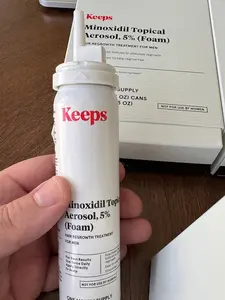 Keeps offical 3 months supply of 5% foam hair growth therepy. Pack of 3 one month supply