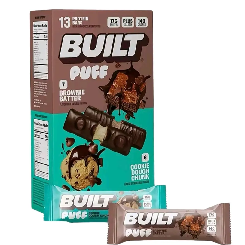 Built bar puff and chunk protein bars Built bar puff and chunk protein bars